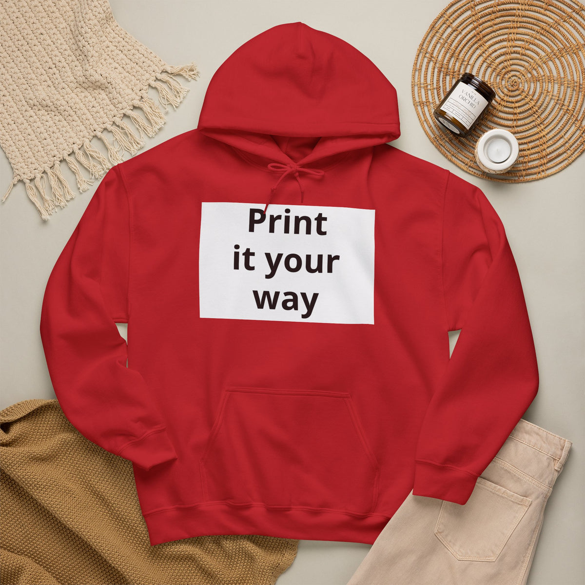 Hoodie Branco Personalizável