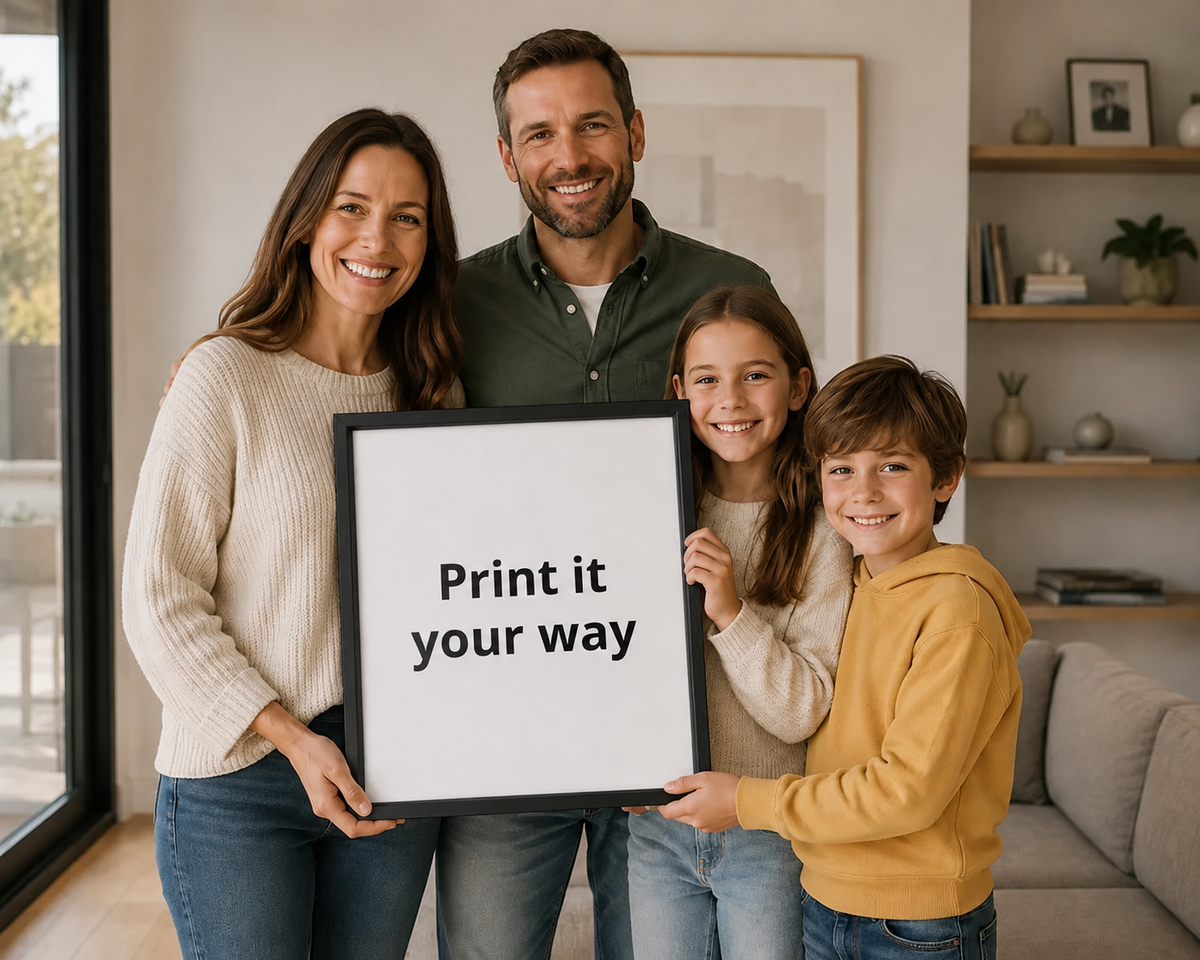 Quadro em Tela Personalizável com Moldura