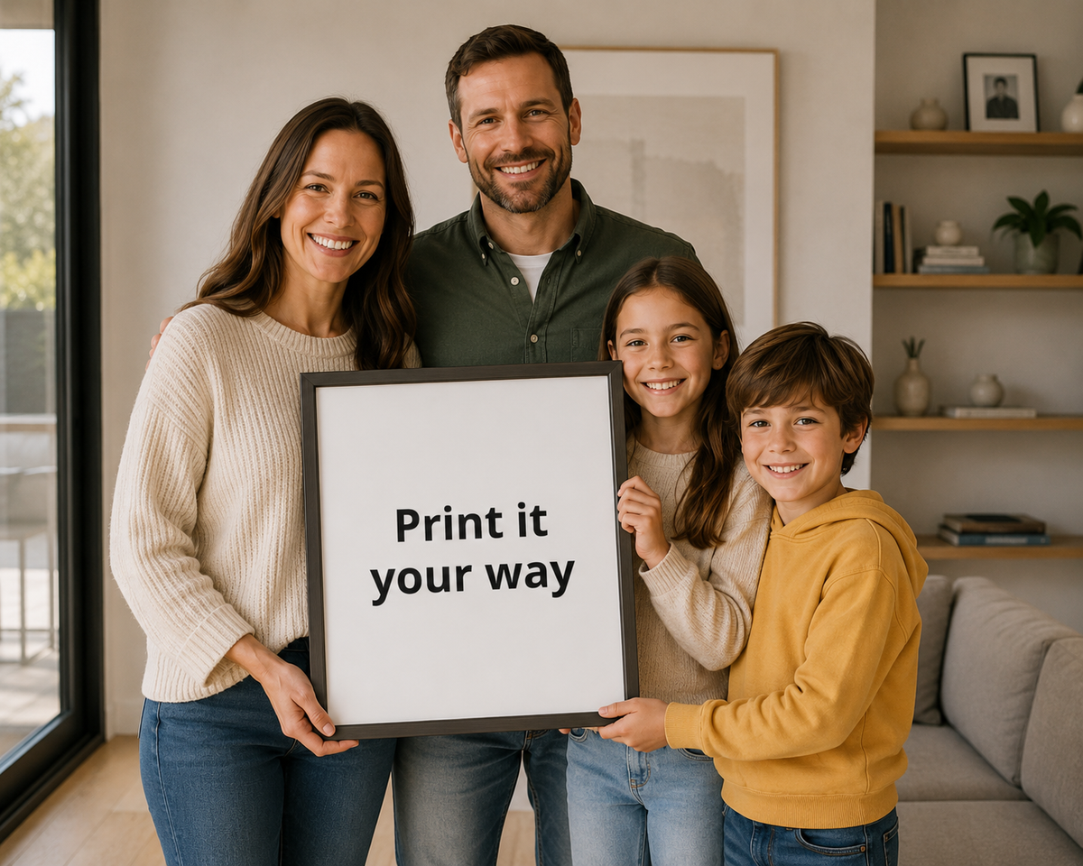 Quadro em Tela Personalizável com Moldura