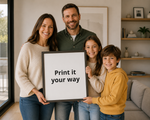 Quadro em Tela Personalizável com Moldura