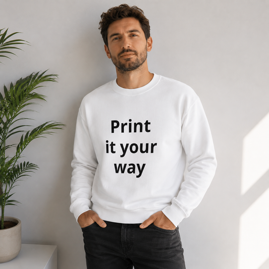 Sweatshirt de Gola Redonda masculino Personalizável