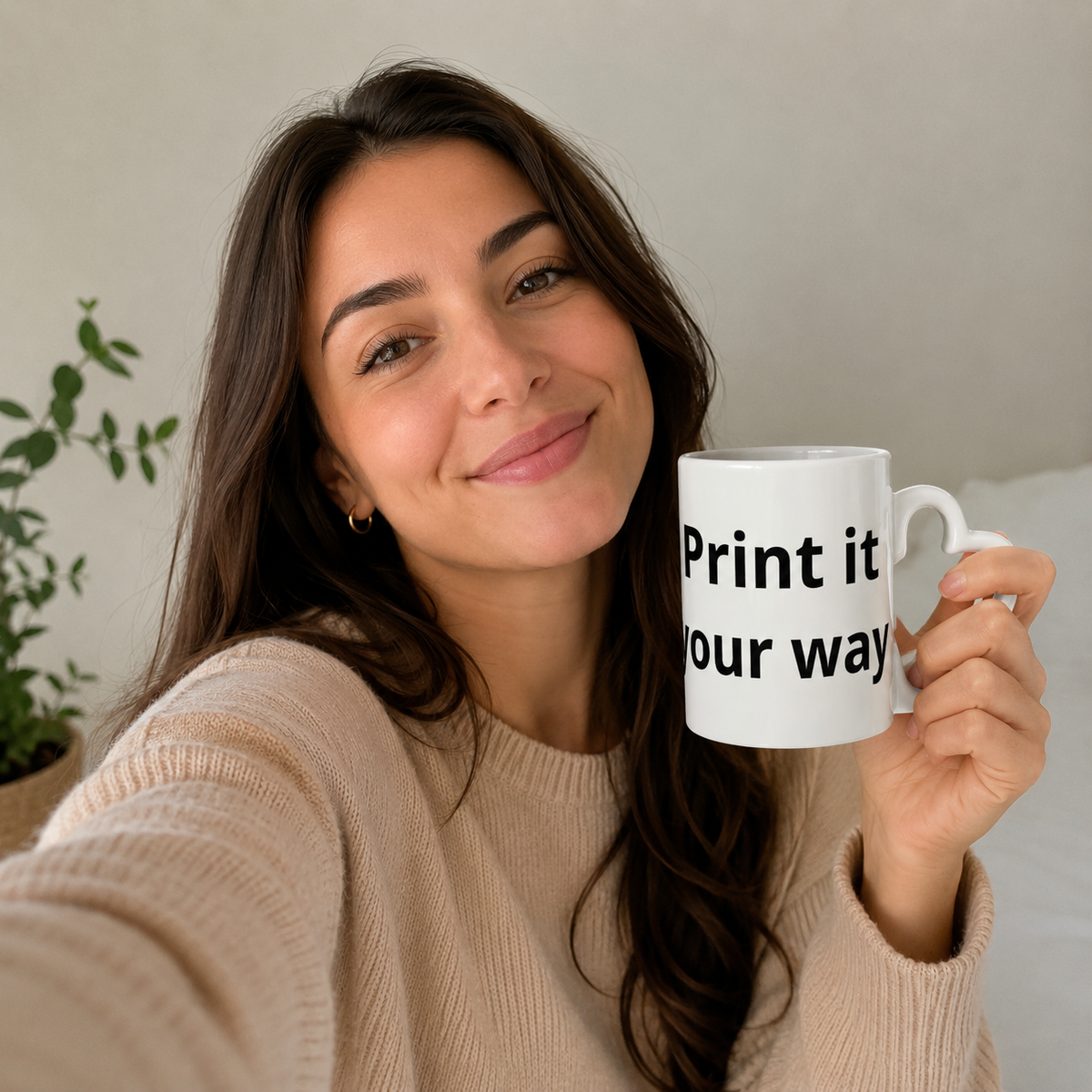 Caneca Personalizável com Asa de Coração