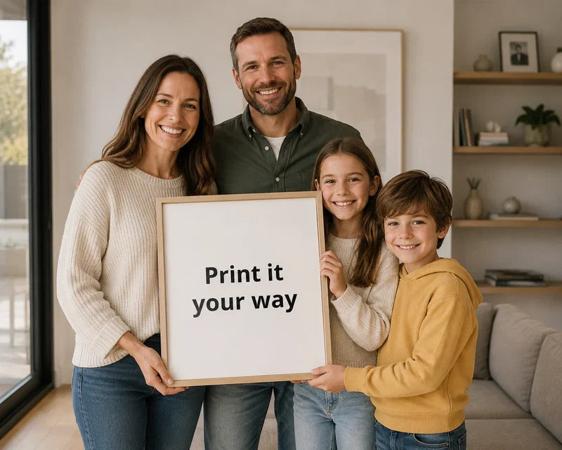 Quadro em Tela Personalizável com Moldura