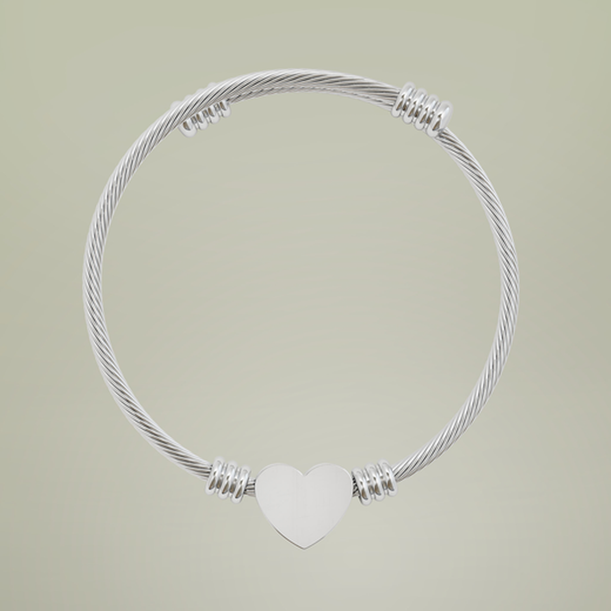 Pulseira Cuff Personalizável com Coração